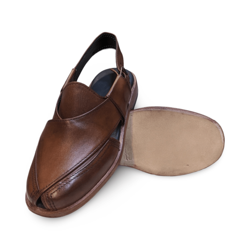 Men's Leather Sandals Mustard - Image 3