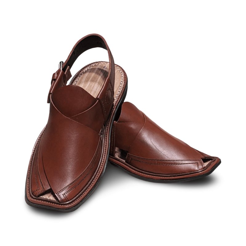 Charsadda Chappal Burgundy - Image 3