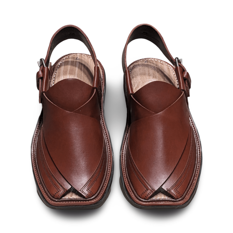 Charsadda Chappal Burgundy - Image 2