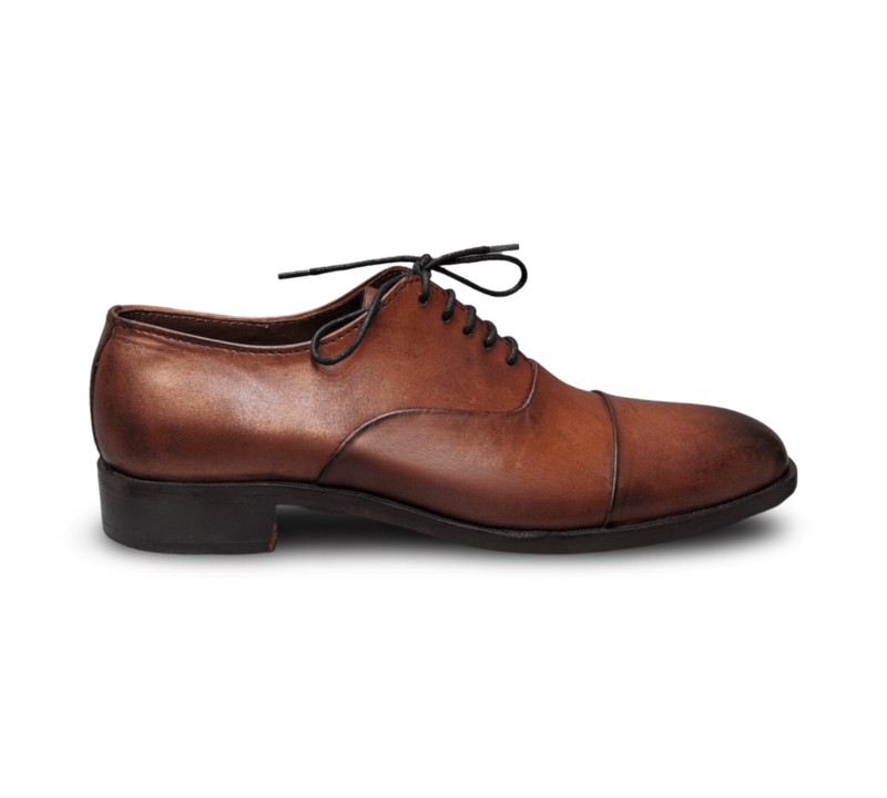 Mustard Oxford Leather Shoes for Men - Image 4