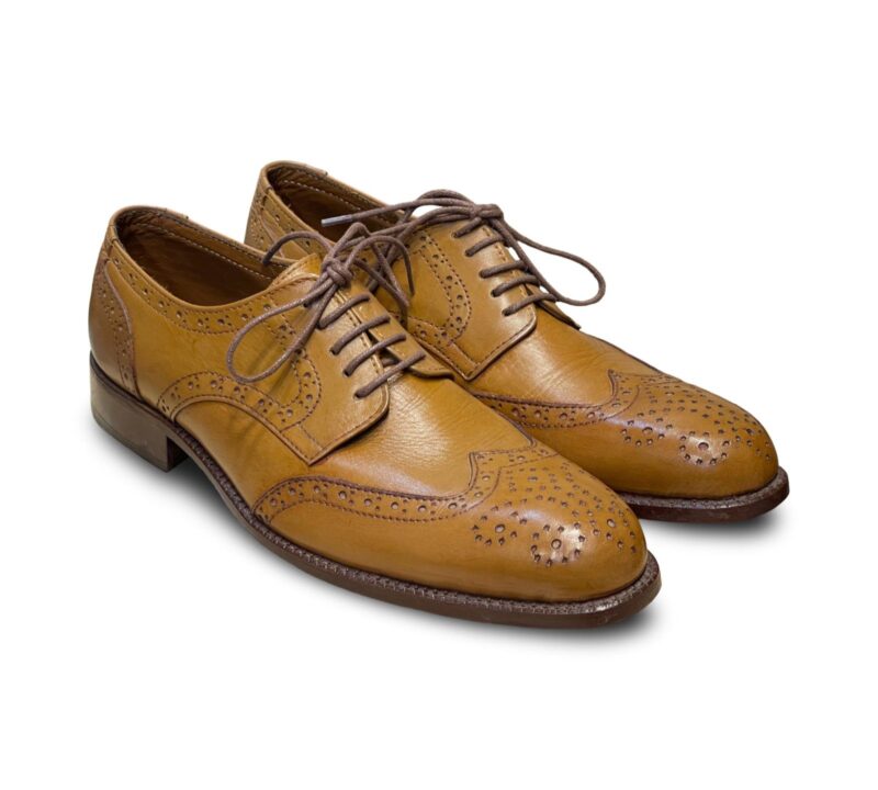 Mustard Broke Derby Shoes for Men