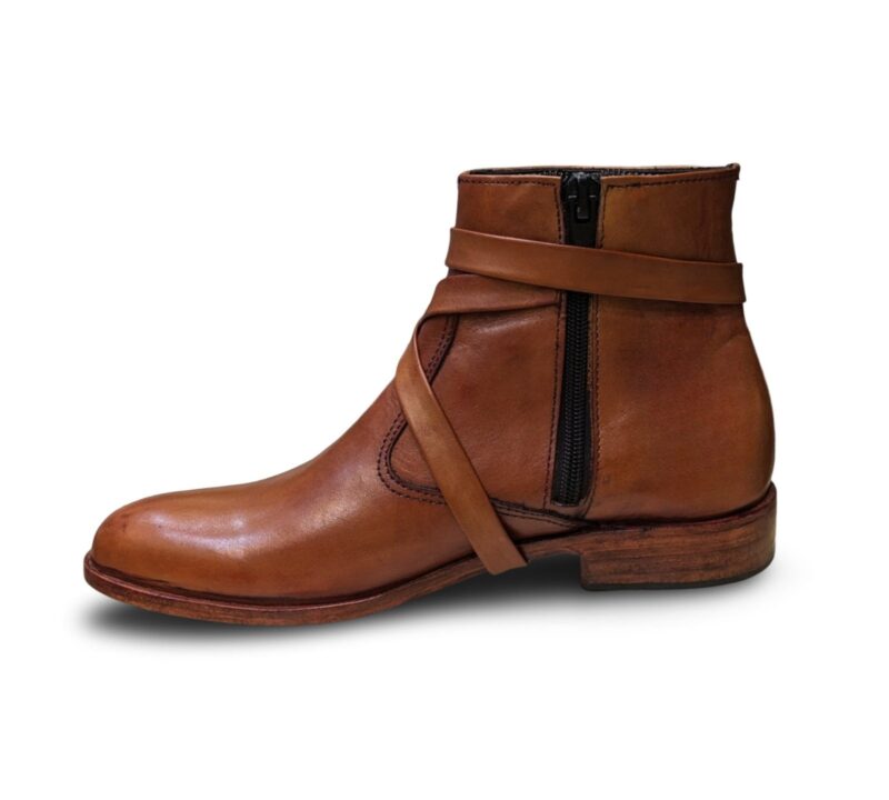 Men's Mustard Side-Zip Boots - Image 4