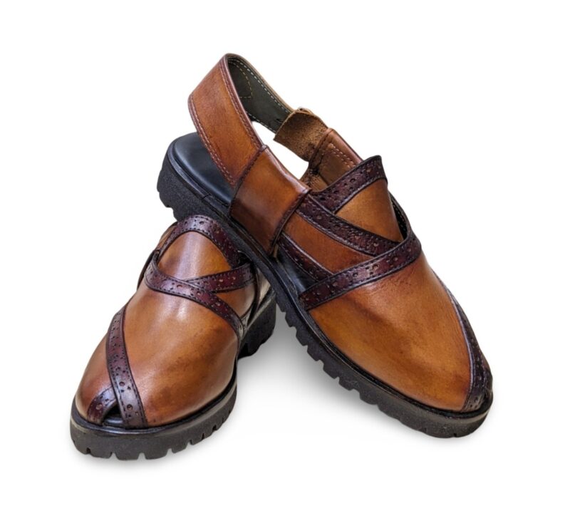 Mustard Tan Vibrem Norozi Chappal for Men - Image 3