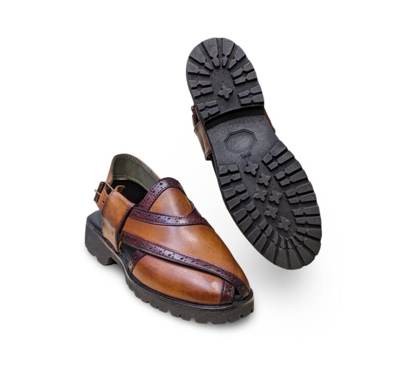 Mustard Tan Vibrem Norozi Chappal for Men - Image 4