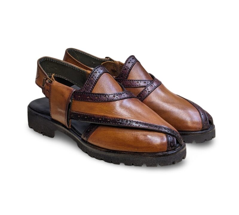 Mustard Tan Vibrem Norozi Chappal for Men