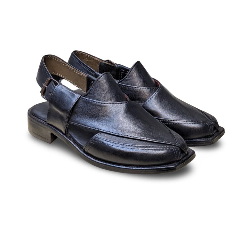 Black T-Shape Norozi Chappal for Men