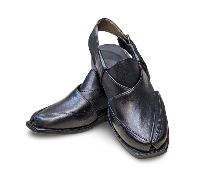 Black T-Shape Norozi Chappal for Men - Image 2