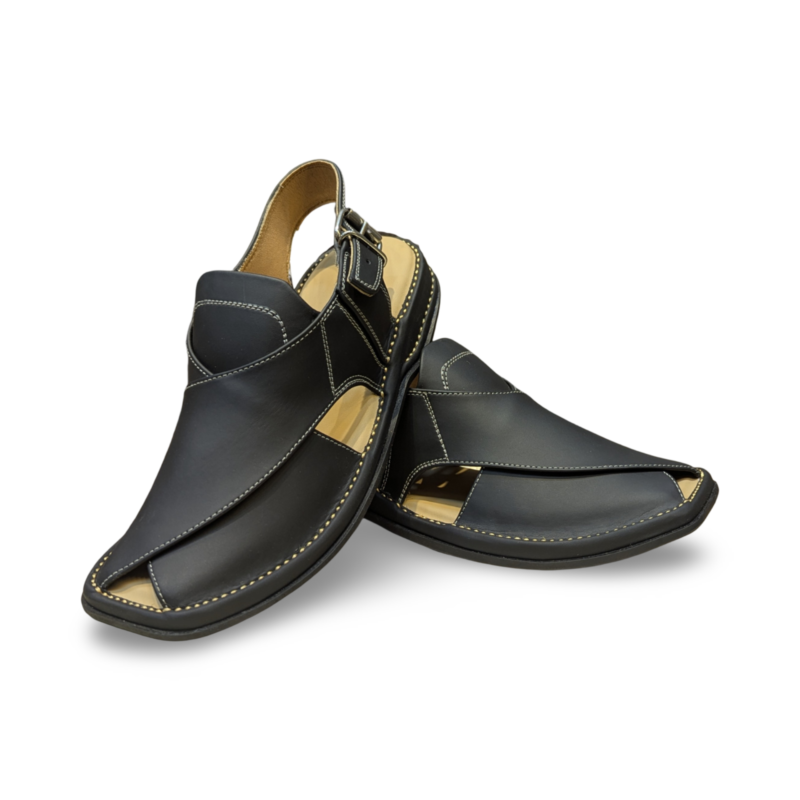 Zardari Chappal Mat Black