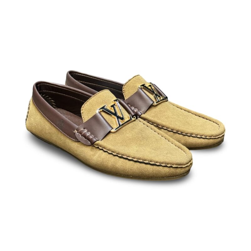 LV Camel Suede loafers