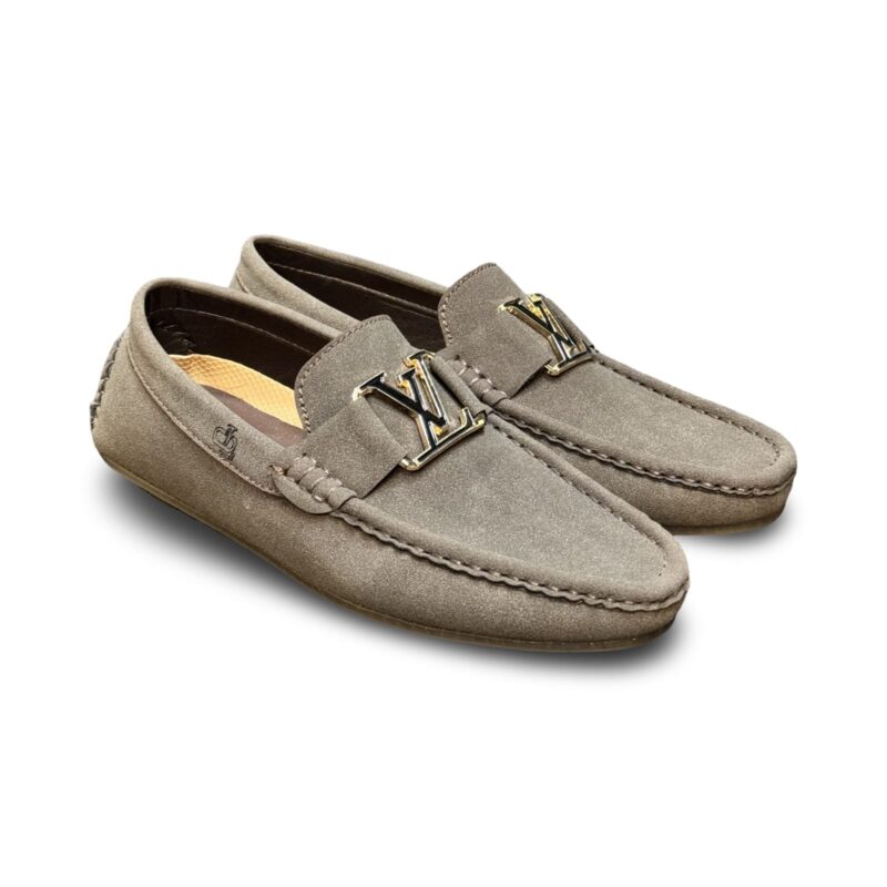 LV Brown Suede loafers