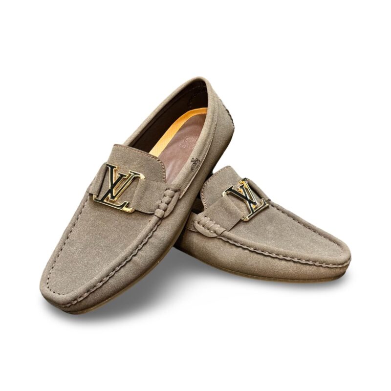 LV Brown Suede loafers - Image 2