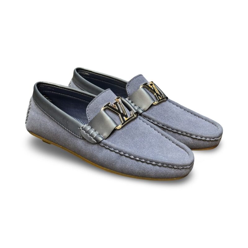 LV Blue Suede loafers