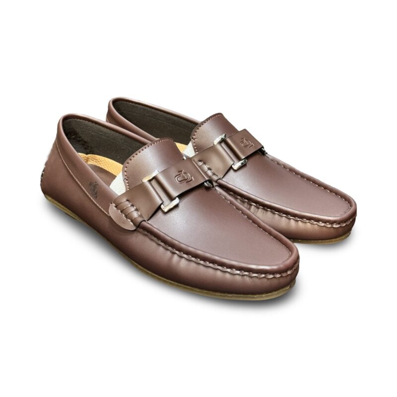 Brown Faux leather Loafers