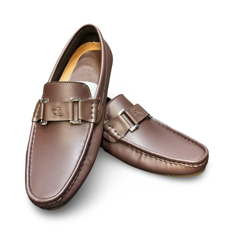 Brown Faux leather Loafers - Image 3